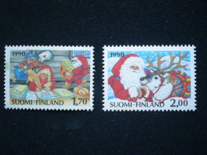 Postituoreet merkit Joulu 1990 - LaPe 1121-1122 **