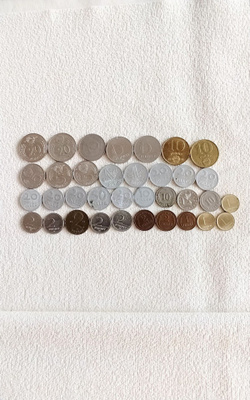 Belgian 1,5 ja 20 Francseja 38 kpl. 1970-1990 väliltä