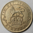 Britania. 6 pence 1920 hopea. - pikkukuva 2