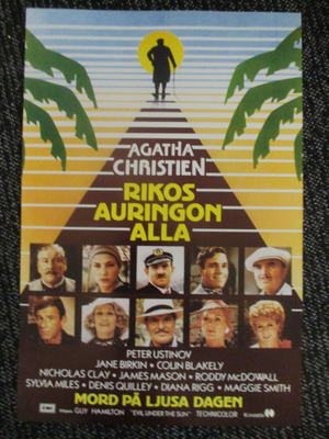 Rikos auringon alla (1981) elokuvajuliste - Agatha Christie