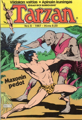 Tarzan n:o 6 1987 Maxonin pedot.