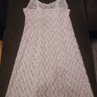 ALUSMEKKO  5.  VAALEA BEIGE VANHA PITSIALUSMEKKO, VINTAGE - pikkukuva 5