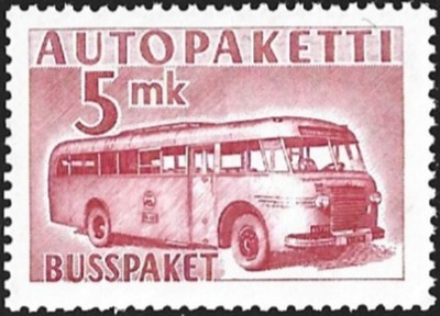 1952 AP 6  punainen 5 mk ** LaPe AP 6 a