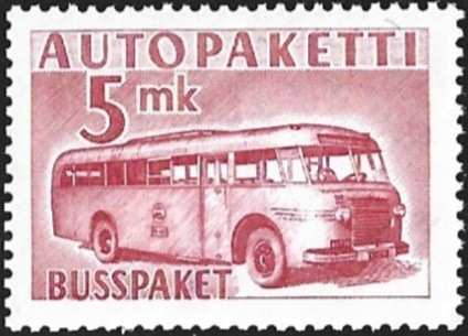 1952 AP 6  punainen 5 mk ** LaPe AP 6 a