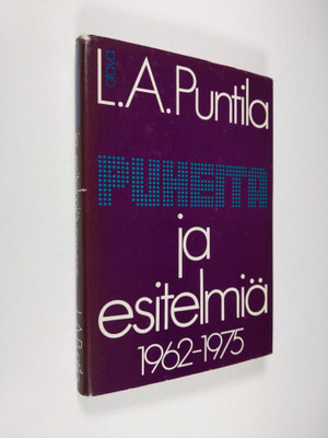 L. A. Puntila : Puheita ja esitelmiä 1962-1975