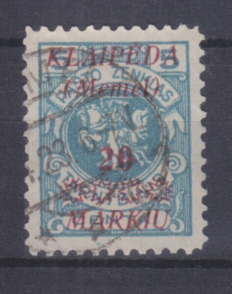 Saksa reich 1923  Memel Mi 136