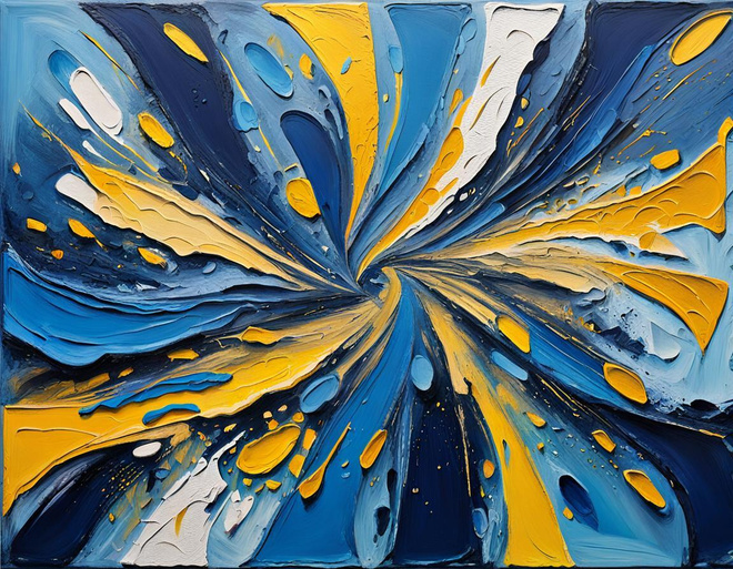 Uusi Abstrakti alumiinitaulu 30 cm x 40 cm