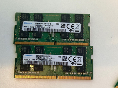 32GB(2x16GB) Samsung DDR4 2400MHz SO DIMM Läppäriin