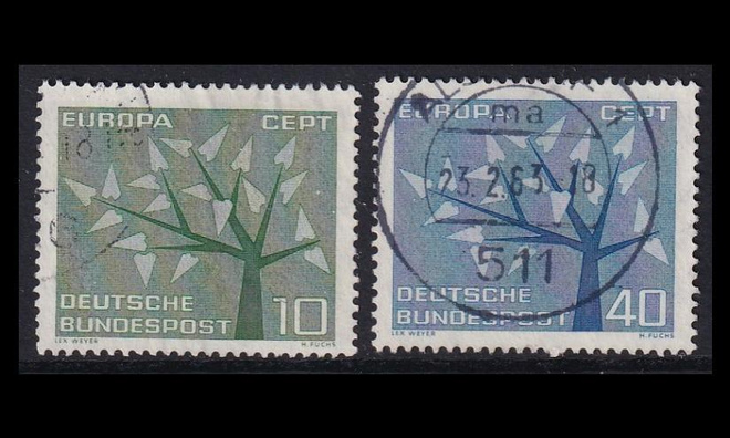 Saksa 383-4 o Europa (1962)