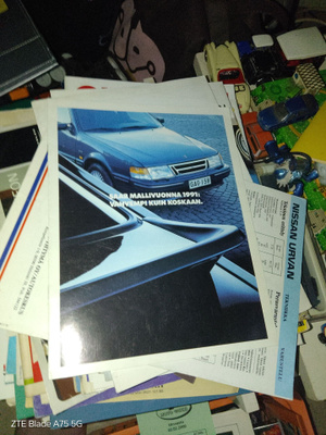 Saab esitteet 1980/1990