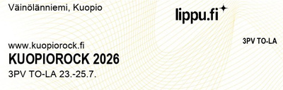 Kuopiorock 23.–25.7.2026 | 2 x 3 päivän lippu