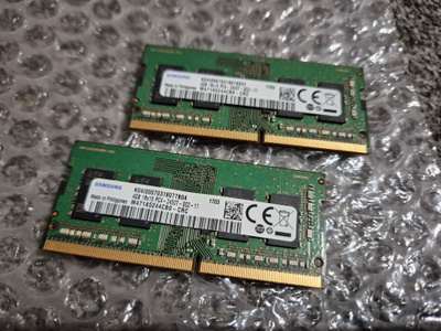 2 kpl 4GB 1Rx16 PC4-2400T-SC0-11 DDR4 SODIMM