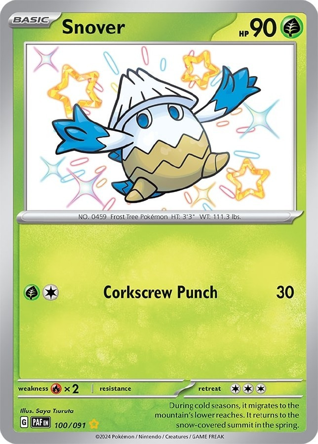 Snover 100/091 - Paldean Fates - NM/M