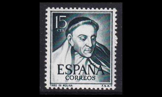 Espanja 1018 ** Näytelmäkirjailija Tirso de Molina (1953)