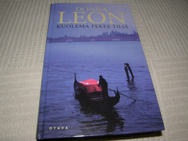 Donna Leon Kuolema tekee tiliä   -sid