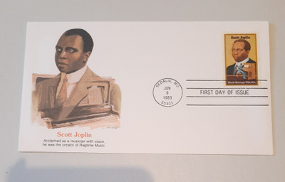 USA FDC Scott Joblin, Rag-musiikin luoja 1983