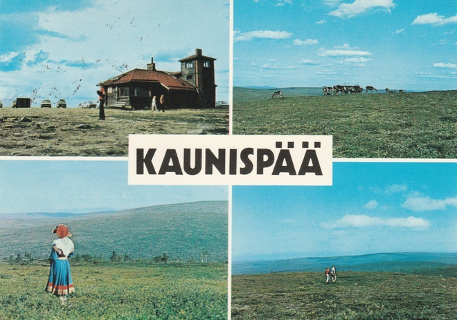 Postikortti, KAUNISPÄÄ, Lappi, monikuvakortti