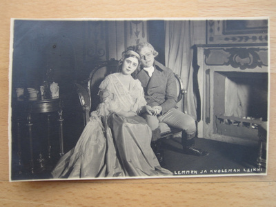 VANHA Postikortti Helsinki Teatteri 1927
