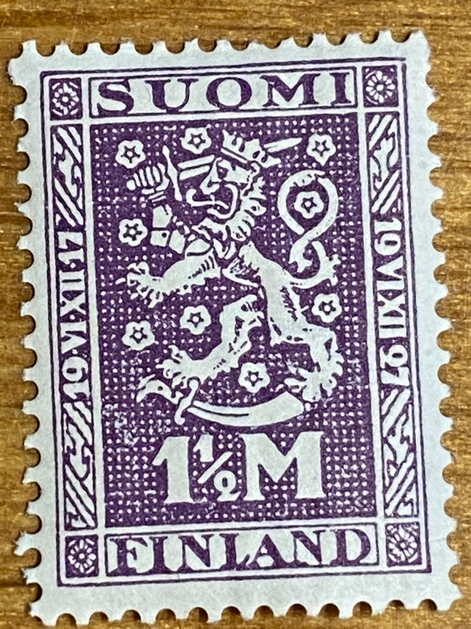 ITSENÄSYYDEN 10-VUOTISJUHLA 1 1/2MK**
