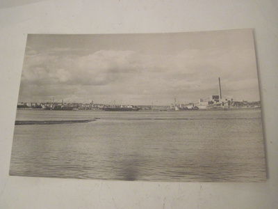 VANHA Postikortti Kotka Satama 1950-l Alkup.Mallikappale