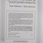 Erkki Pahkinen : Otanta-asetelmat ja tilastollinen analyysi - pikkukuva 2