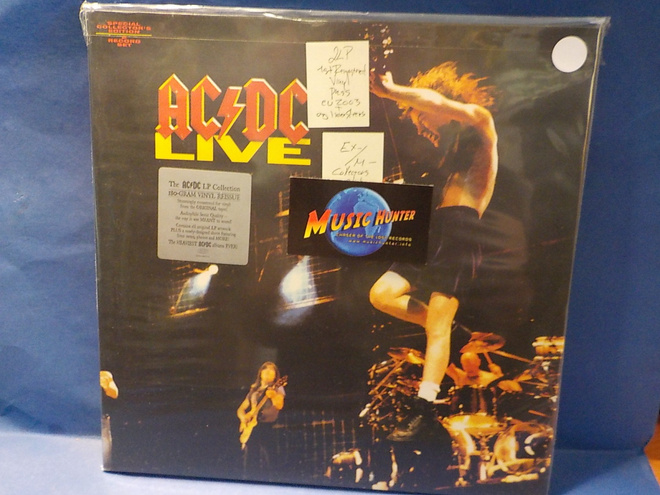AC/DC - LIVE EX-/M- EU 1. REMASTEROITU 2003 PAINOS 2LP