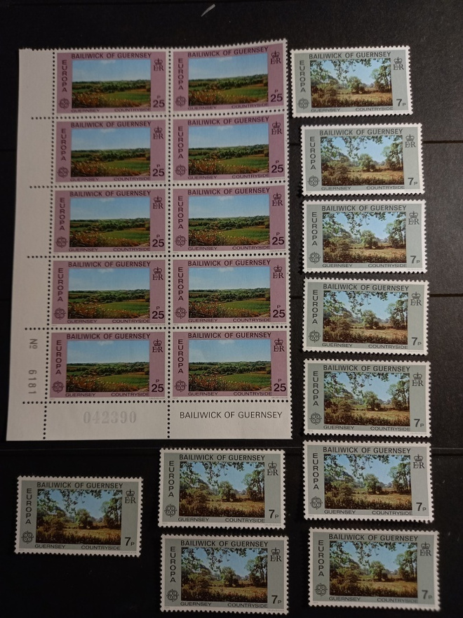 GUERNSEY EUROPA CEPT sarja 1977 2x10kpl **