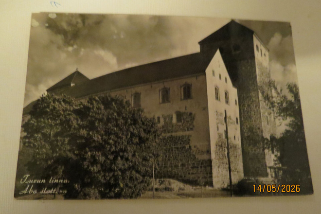 TURUN LINNA 1956 KULKENUT KORTTI