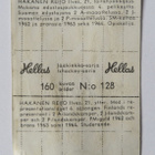 1965 Hellas JENKKI - REIJO HAKANEN N:o 128 - Ilves - pikkukuva 2