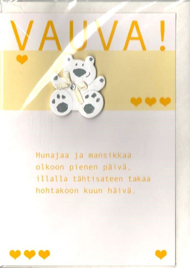 kortti ** Onnea vauvan kotiin - erilaisia taittokortteja