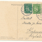 Martta WENDELIN - Kirkon tapuli - vanha kortti - pikkukuva 2