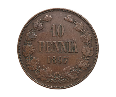10 Penniä 1897