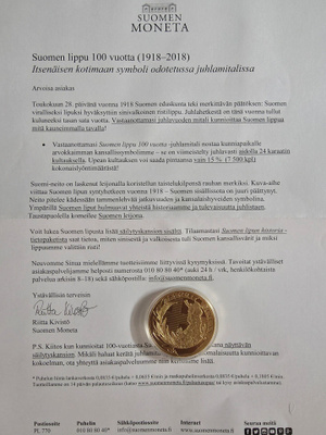 Suomen lippu 100 vuotta -juhlamitali
