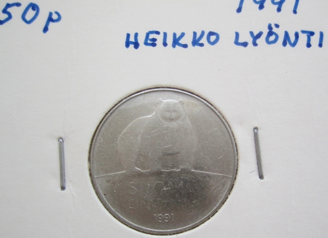 50 p 1991 Virhelyönti Heikko Lyönti