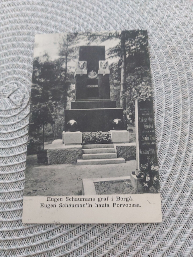 Porvoo Eugen Schaumanin hauta  kortti