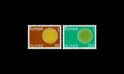 Islanti 442-3 ** Europa (1970)