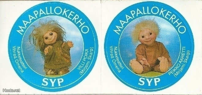 Villi Poika ja Peikko – SYP Maapallokerho tarra