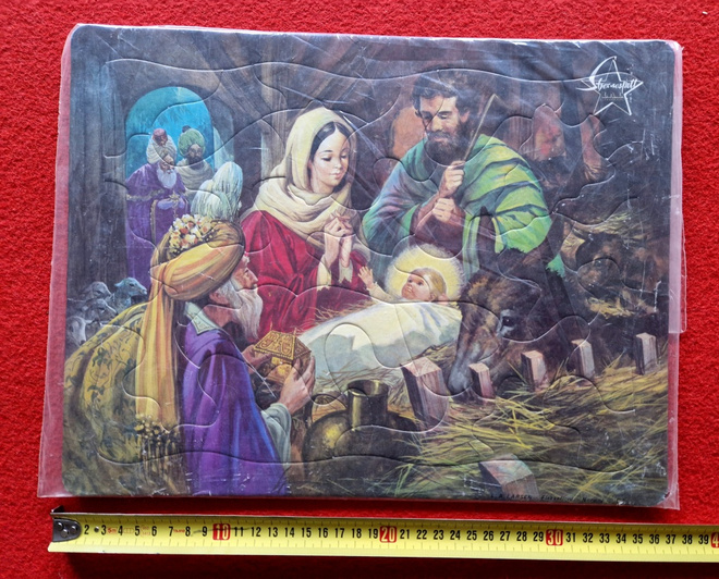 Maria (Jeesuksen äiti) vintage palapeli 37×28cm