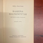 OMISTE!: WALTARI, M: KAARINA MAUNUNTYTÄR - pikkukuva 2