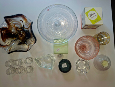 Iso Lasisetti. Kastehelmi, iittala, aalto, nuutajärvi ym