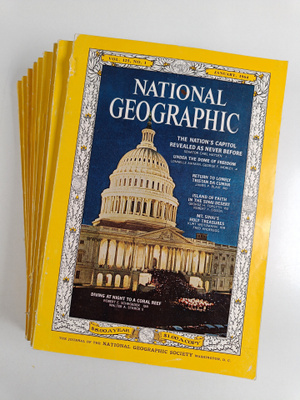 National geographic vuosikerta 1964 (3 nroa puuttuu)