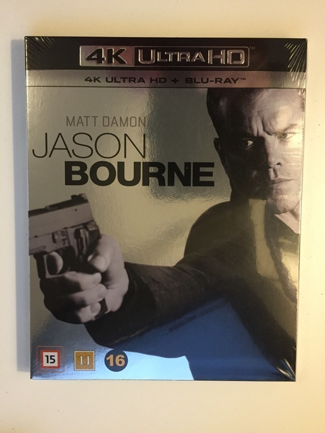 Jason Bourne (4K Ultra HD + Blu-ray) Matt Damon (2016) UUSI!