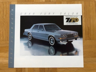 Esite Plymouth Gran Fury Salon 1987