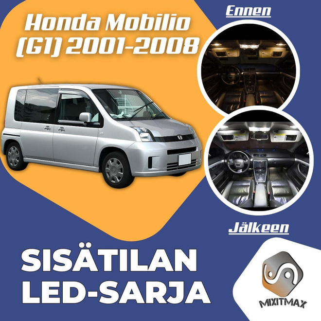 Honda Mobilio (G1) Sisätilan LED-sarja 7-osainen