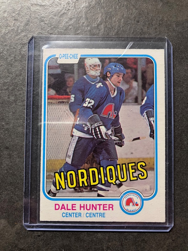 1981-82 O-Pee-Chee #277 Dale Hunter RC Rookie Nordiques OPC