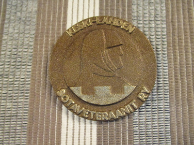 Keski-Lahden Sotaveteraanit ry palkintomitali 2012.