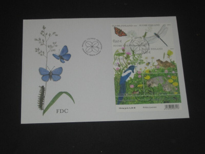 FDC Suomi 2003 Kesä pihapiirissä blokki 31