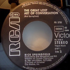 RICK SPRINGFIELD  ::  LOVE SOMEBODY  ::  VINYYLI 7"     1984 - pikkukuva 3