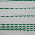 Retroverho  - 190 cm x 43 cm vihreä sydänkuosi - pikkukuva 2