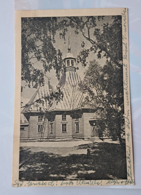 Lappeenranta, vanha kortti Lappeen kirkko, kulkenut 1952